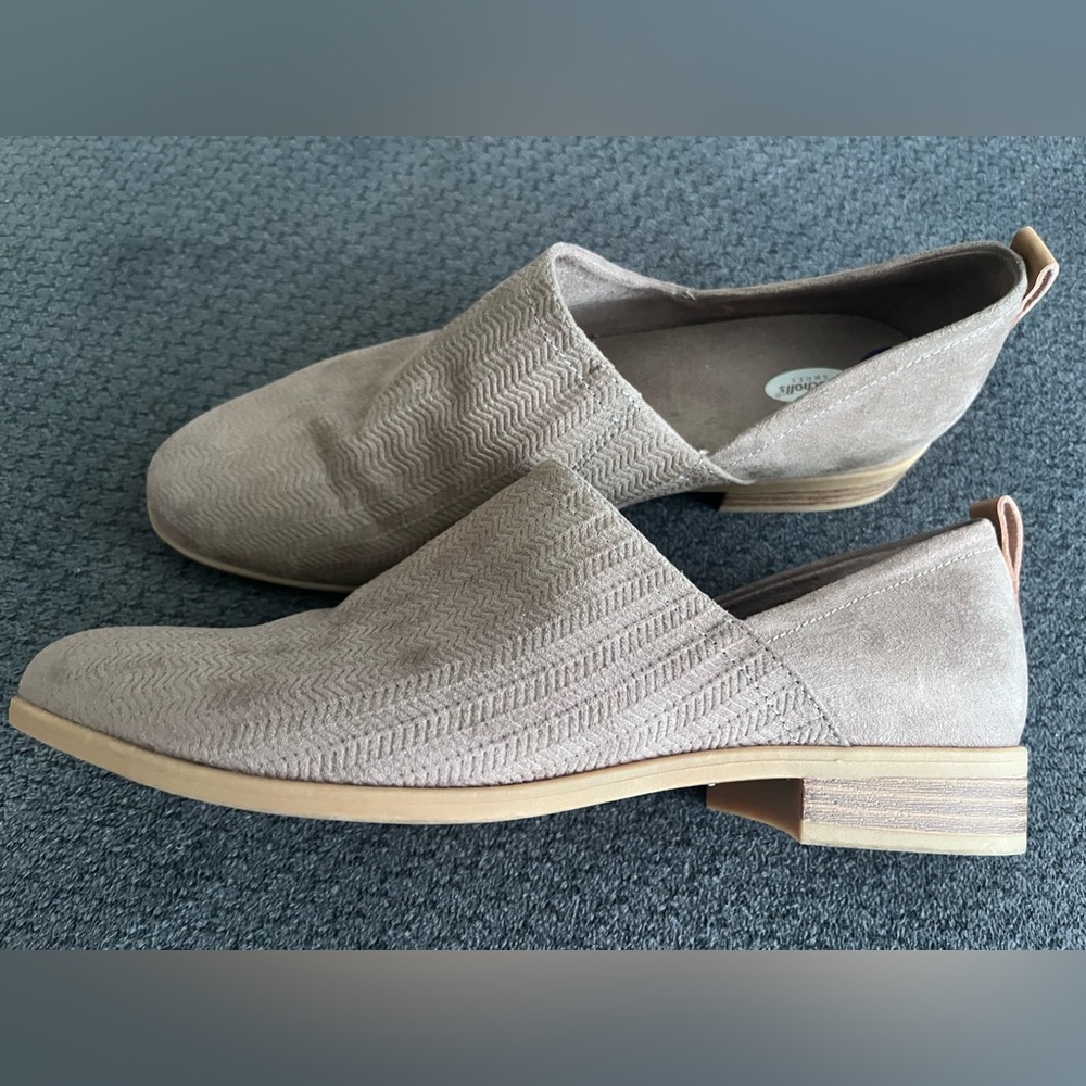 Dr Scholl’s Women's The Ruler Taupe Slip-On Loafers, Size 8.5